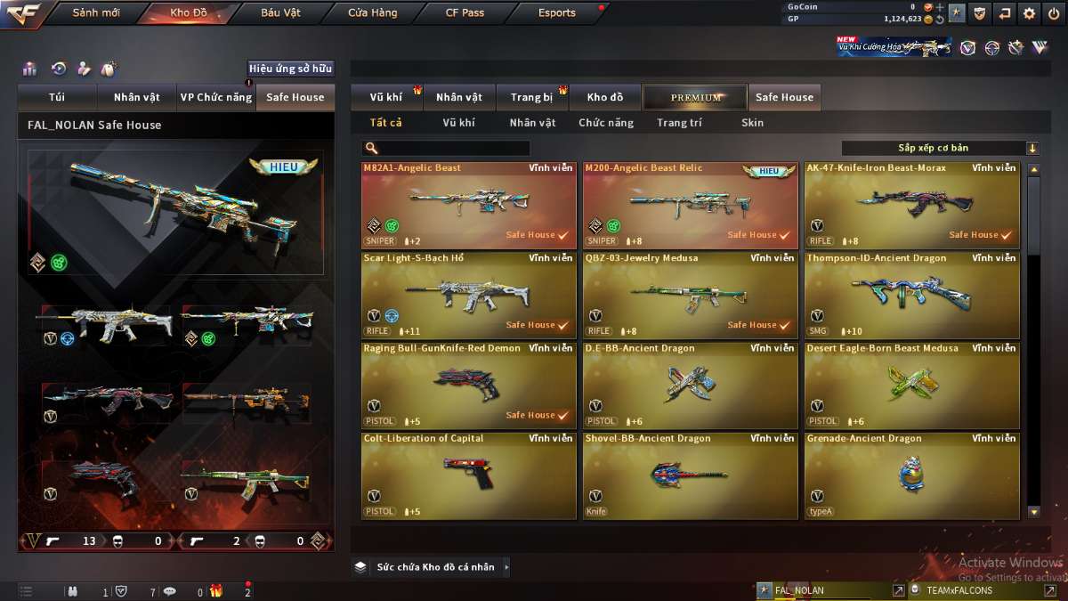 shop acc cf uy tin gia re